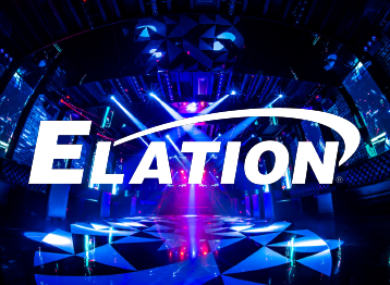 Brand Elation Elation logo with lights