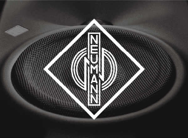 Brand Neumann Neumann logo with a close-up of a speaker