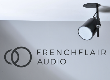 Brand FrenchFlair Frenchflair logo with speaker