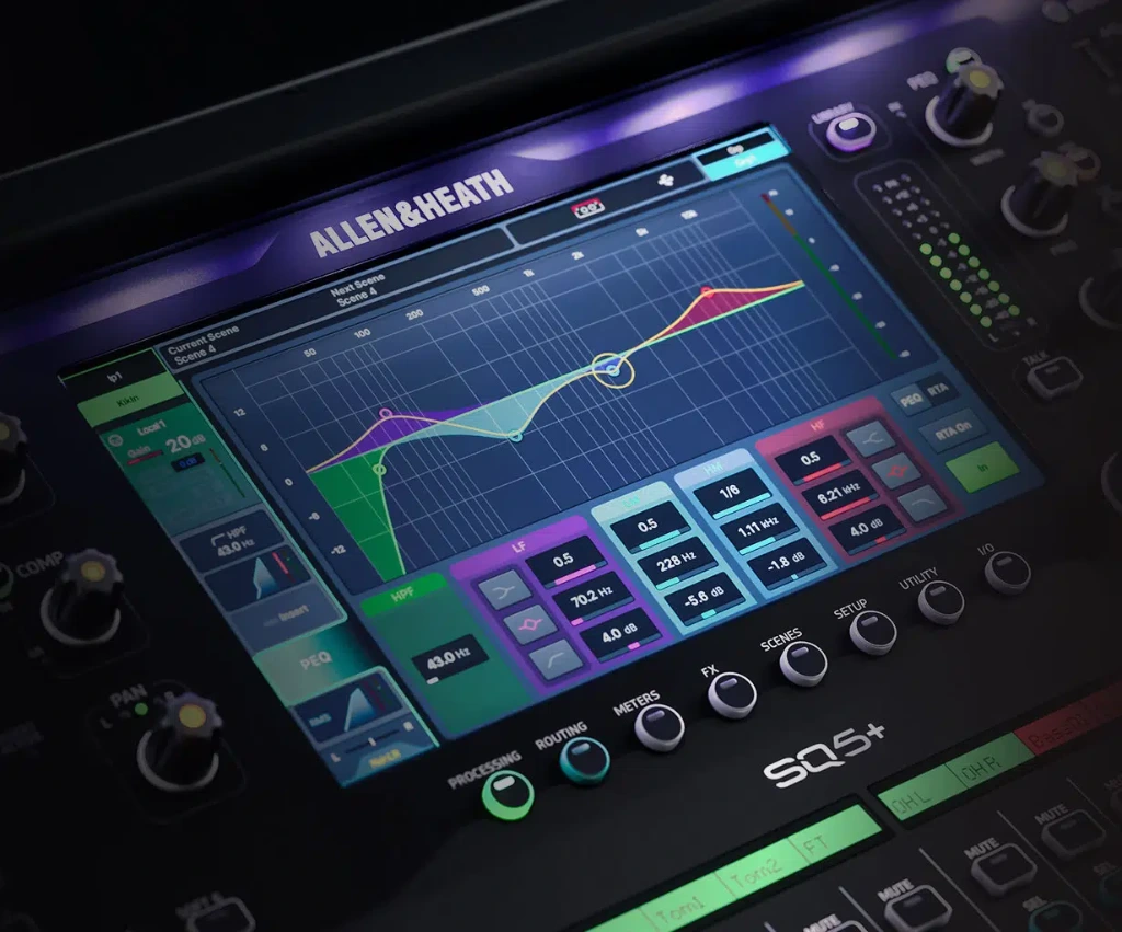 Allen & Heath SQ touchescreen