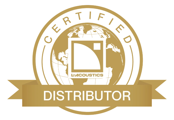 L-Acoustics certified distributor badge