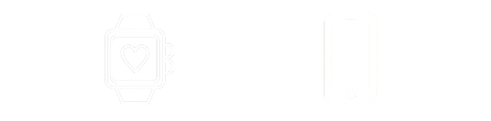 Pictograms phone, watch, headphones