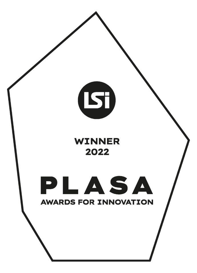 Award winning badge PLASA 2022
