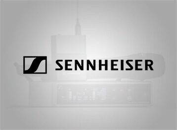Brand Sennheiser Sennheiser logo with wireless products