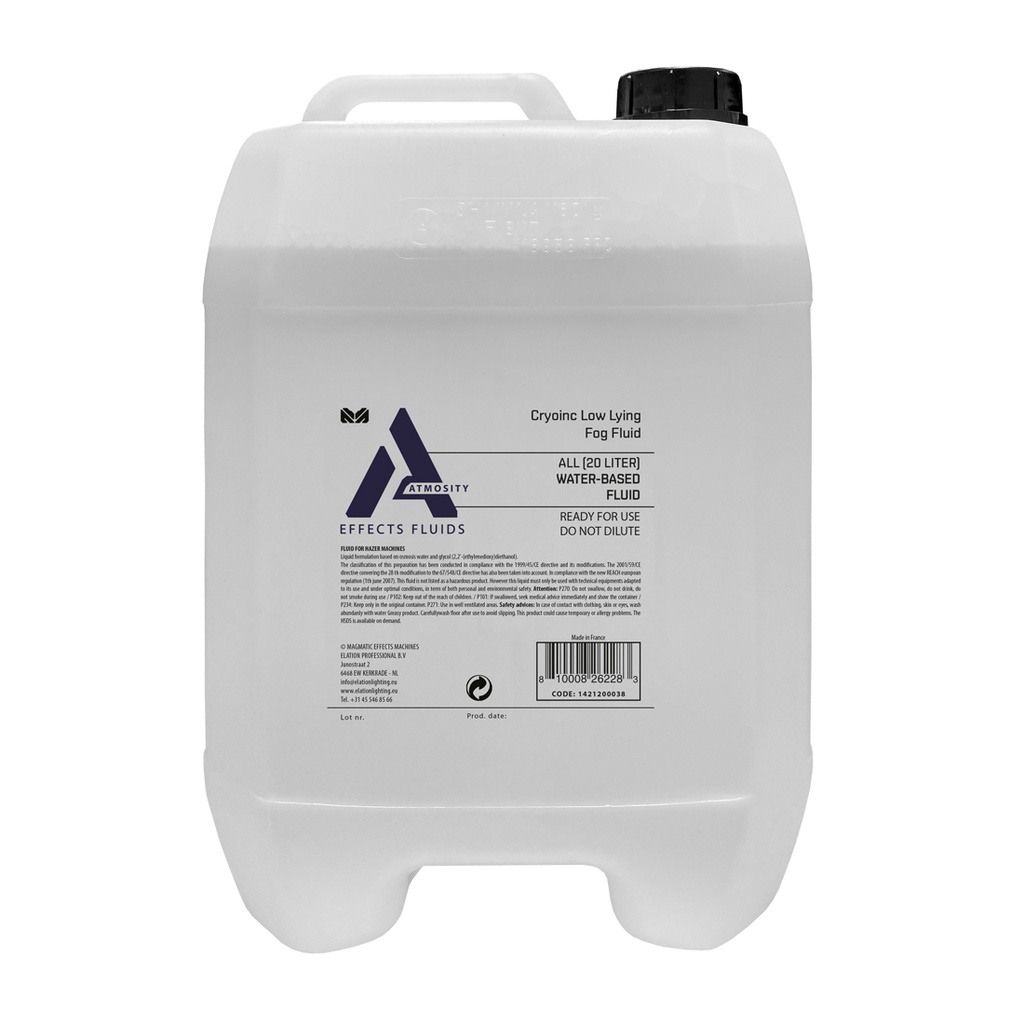 ELATION ALL - Cryoinc Low Lying Fog Fluid - 20L