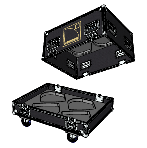 XLR Case FC 4x X8 Stolp